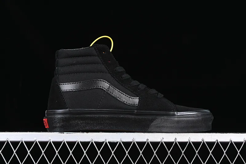 All categories Vans Vans series Vans Hi Vans high-top Vans Sk8-Hi Vans official Black Warrior high-top classic pure black casual canvas shoes VN000D5IBKA